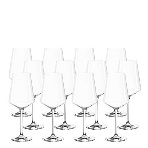 LEONARDO HOME Set aus 12 Weißweingläser Puccini, Weingläser, Teqton-Kristallglas, spülmaschinenfest