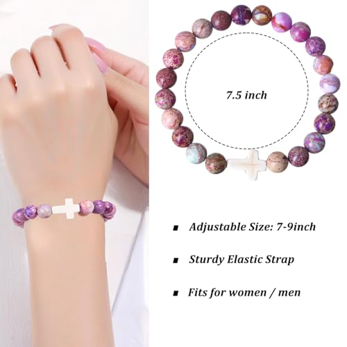 Image of Baptism Gifts Cross Bracelet for Teen Boys Girls, Christening Bless Gift for Women, Men, Teenage Girls, Son, Grandson, Nephew, Brother, Godchild, Daughter