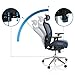 hjh OFFICE 657010 Profi Bürostuhl Venus ONE Netzstoff Schwarz/Blau ergonomischer Drehstuhl, Rückenlehne...