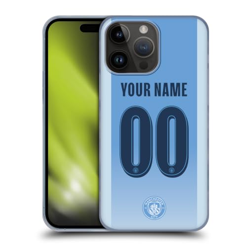 Coque rigide Manchester City personnalisé iPhone 15 Pro Max maillot domicile 2026/27