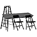 Ultimate Ladder, Table & Chairs Black Playset for Wrestling Action Figures