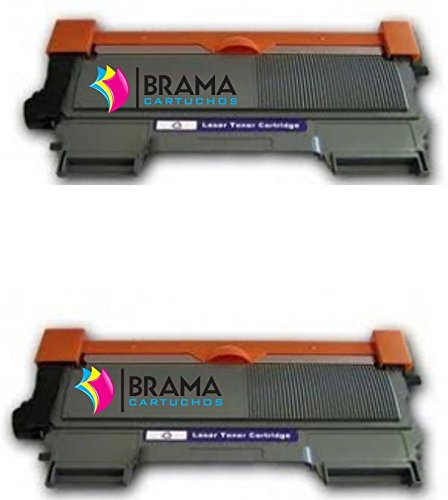 Bramacartuchos Confezione di 2 toner, compatibili con Brother TN-2010, non OEM, ad alto rendimento (2.600 copie), per stampanti HL2130, HL2310, DCP7055