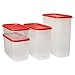 Rubbermaid Rubbermiad Modular Canisters Food Storage, 8-Piece Set, clear