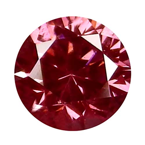 Diamant rose violet naturel 0.06 ct pureté SI pour bague de fiançailles personnalisée