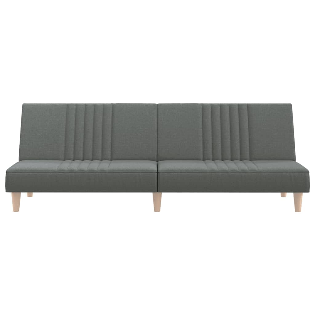 Schlafsofa Dunkelgrau 200x100 cmStoffbezug Polyester Sperrholzrahmen Modernes Design mit Verstellbarer Rückenlehne für kleine Räume Wohnzimmer Gästezimmer Büro