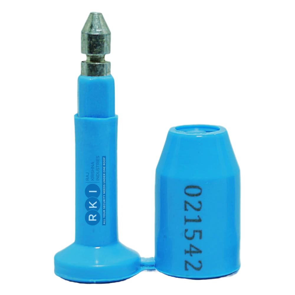 Roto Block Anti Spin Tamper Proof Heavy Duty Truck Seal - 50 Pcs (Blue)