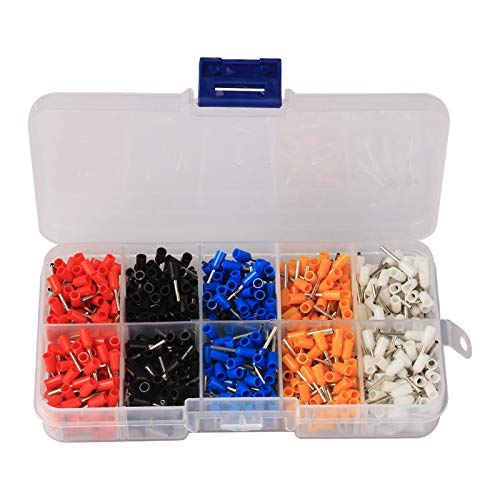 Connettore elettrico tubo piegatura filo terminale freddo cavo pressato manicotto precoibentato terminali a crimpare kit set,Durata