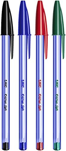 Bic Cristal Soft Ballpoint Pens – Smooth Easy-Glide Ink – Medium 1.2mm Tip – Comfortable Writing – Black – School & Office Supplies – Pack of 10 - View 5