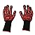 BBQtrips BBQ Gloves, Oven Gloves, Heat Resistant Grilling Gloves, Grill Cut-Resistant Gloves, 932 Degree F Non-Slip Kitchen Safe Cooking Gloves for BBQ, Grilling, Cooking, Red 1 Pair