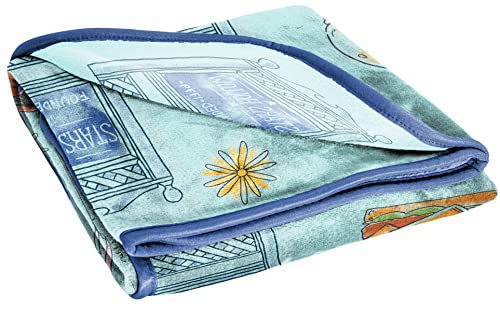 Image of Jay Franco Gilmore Girls Stars Hallow Throw Blanket - Measures 46 x 60 inches - Fade Resistant Bedding Super Soft Fleece Bedding (Official Gilmore Girls Product)