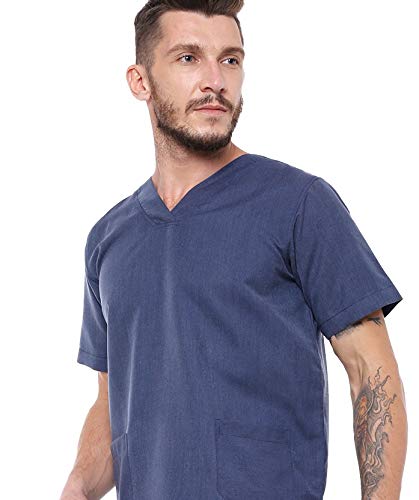 Associated Uniforms Mens Scrub Suit - Ideal for Doctors, Dentists and Healthcare Professionals. CLASSIC (XL - 42, WORSTED BLUE) (B08RK24TFY) Amazon Price History, Amazon Price Tracker