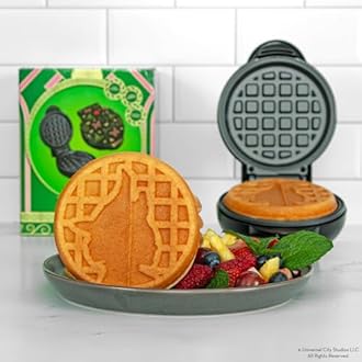 Uncanny Brands Wicked Mini Waffle Maker – Wicked Witch Waffles – Easy to Use and Clean
