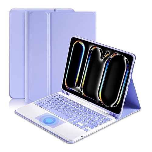 Funda teclado Samsung Tab A9 Plus con trackpad integrado y soporte para escribir sin esfuerzo