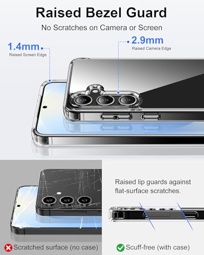 Image of HOOMIL Case for Samsung Galaxy S25 FE, Anti-Yellowing, Clear