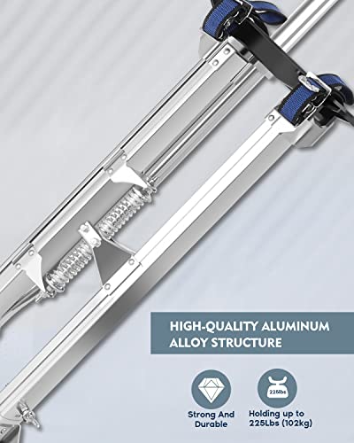 Échasses de cloison sèche pour adultes en hauteur réglable de 38,1 à 58,4 cm - Échasses en aluminium pour plafond suspendu ou arbustes hauts
