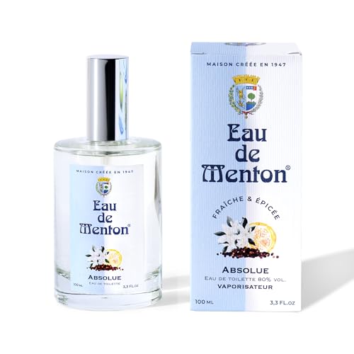 Eau de Menton Absolue - Eau de Toilette Agrumes et Epices, mixte, Artisan Parfumeur en Côte d'Azur (100ml)