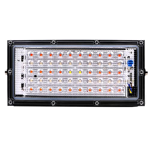 Suxdlan LED Coltiva La Luce Coltivazione di Piante Lampadine 100W 220V Lampade con Rosso Blu Spettro Completo per Le Verdure Idroponiche in Serra Rosso Blu Bianco