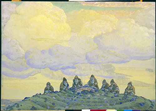 Nicholas Roerich Moderne Art Murale Grand Sacrifice Impression sur Toile 60x90
