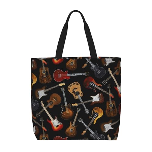FSCEV Bolsas de mano para guitarras, para compras, trabajo, viajes, vacaciones, comestibles