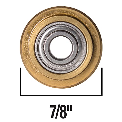 Image of QEP 7 /8 in. Titanium Coated Replacement Scoring Wheel for Multiple Tile Types, Gold, 21178