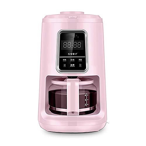 Coffee machine home,American Coffee Machine Bean to Cup Coffee Maker Full Automatic Grinding Coffee Machine Office Home Small Coffee Machine-Pink