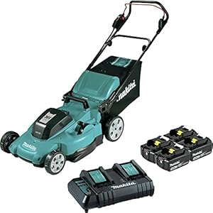Makita XML10CT1 36V (18V X2) LXT® 21″ Lawn Mower Kit with 4 Batteries (5.0Ah)