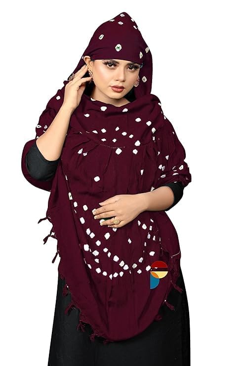 Pure Cotton Sun Protection Scarf for Women | Soft & Breathable Plain Cotton Scarf | Lightweight Neck Scarf, Head Scarf & Dupatta for Summer, Travel & Daily Wear | Universal Size-Black-image-45