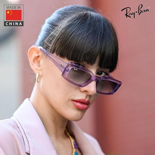 Image of Ray-Ban RB4395 KILIANE BIO-BASED Square-Round Shaped Sunglasses for Men & Women with Official RAYBAN Eyewear Kit