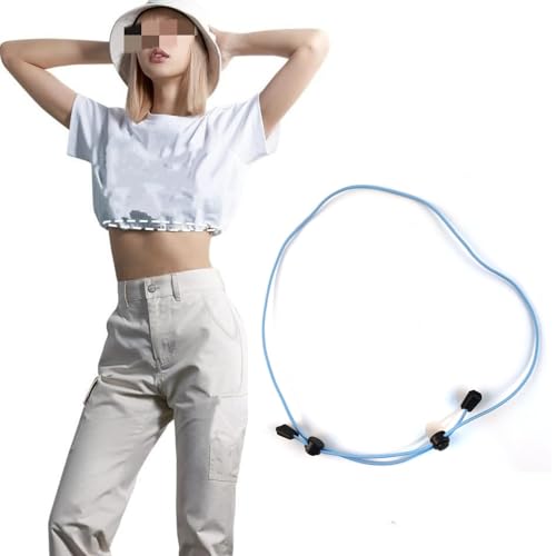 Ceintures élastiques réglables crop tops pulls accessoire coiffure 116cm lot 5