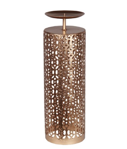 Privilege International 18634 Iron Candle Holder, Medium