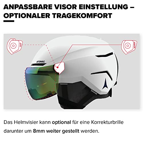 Casco Atomic Savor Visor Stereo 51/55 cm que soluciona la presión de las gafas 6