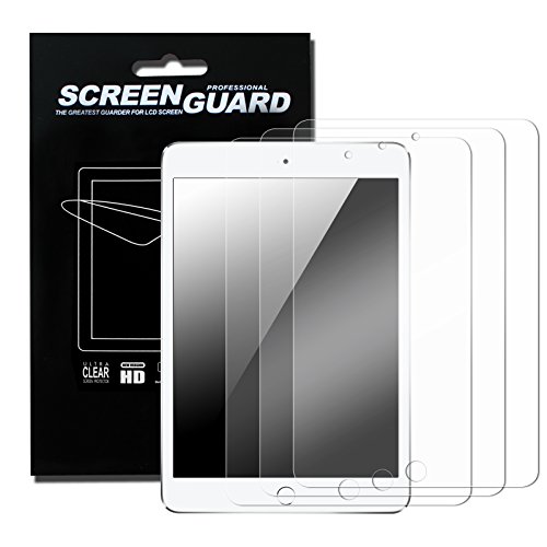 Fintie Screen Protector for iPad 9.7 Inch 2017 / iPad Pro 9.7 Inch / iPad Air 2 / iPad Air, 3-Pack Clear Premium Screen Protector Film for iPad Air 2, iPad Air, iPad Pro 9.7, iPad 2017 Model