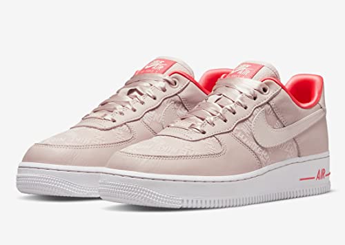Image of Pink Leather Air Force 1 '07 Womens Lifestyle Shoes by Nike