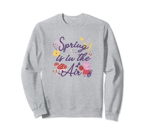 Sweatshirt Peppa Pig Spring Is In The Air rose pour Pâques