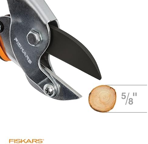 Fiskars Anvil Pruner, 5/8-Inch Cut Capacity Branch Cutter with Power-Lever Technology That Provides More Cutting Power, Best for Dry, Dead Stems and Small Branches - Thumbnail 2
