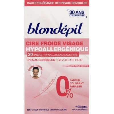 Blondépil Cire froide visage hypoallergénique - Les 20 bandes Cover