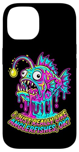 �h���b�s���O�X���C�� 90�N�� �A���R�E I Really Like Anglerfishes Ok �X�}�z�P�[�X iPhone 14 �p