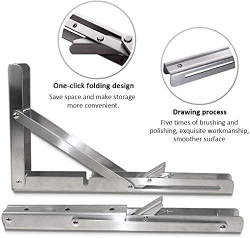 Folding Console Heavy Duty Shelf Brackets Folding Black Folding Shelf ...