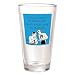 Someecards "Snuck Booze" Funny Pint Glass - Blue