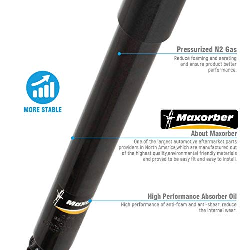 Maxorber 4X Shocks Absorbers Compatible With 2006-2007 Dodge Ram 1500,2003-2010 Dodge Ram 2500,2004-2010 Dodge Ram 3500,12 Ram 1500,11-13 Ram 2500,11-12 Ram 3500 Shocks Sets With 344400 344401 #TOP2