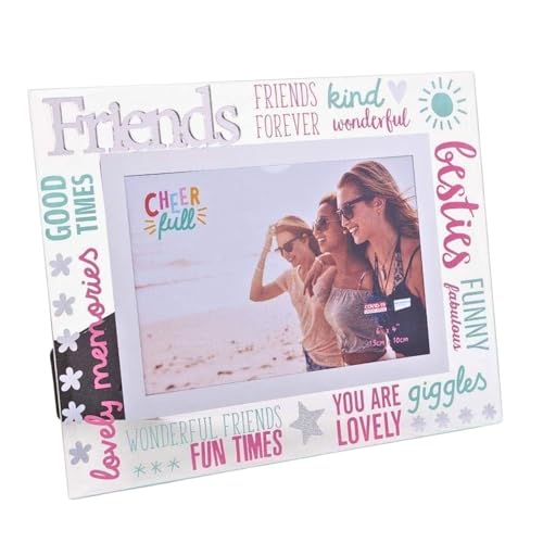 6X4In Friends Cheerfull Glass Photo Frame