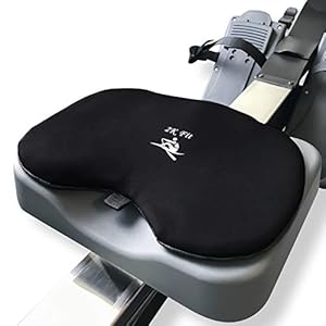 2K Fit Rowing Machine Seat Cushion (Model 3) for The Concept 2 Rowing Machine with Custom Gel That Fits The Concept 2 Rower, WaterRower Pad, Crew Boat, Sculling, Kayak, and Canoe