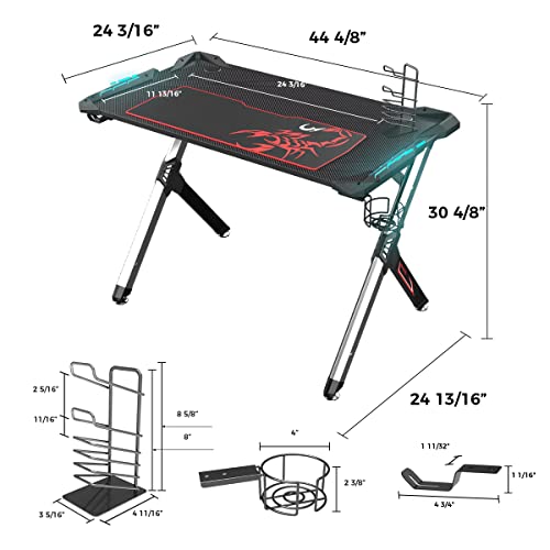EUREKA ERGONOMIC R1-S Gaming Desk Scrivania per