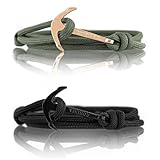 ⚓ DIE GESCHENKIDEE FÜR SIE & IHN – Ideal als Geschenkset für 2, Freundschaftsarmband für Freunde, Partnerarmband für Freundin oder Freund, Geschenke für Kollegen, Paare oder als Geschenk für ihre Familie. Machen Sie Freunden oder sich selbst eine Freude mit diesem modernen Accessoire von VIKINGS.