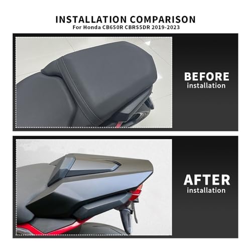 Capot de selle CB650R CBR650R aérodynamique protégeant le carénage arrière moto - 3