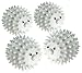 Hedgehog Dryer Balls, White - Set of 4 - Natural alternative to dryer sheets and fabric softeners. The reusable hedgehog dryer ball reduces drying time, fewer clothes wrinkles and less static cling.