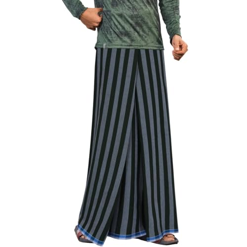 Kolakeer™ Men's Stitched Cotton Designer Lungi - 2.10 Mtrs Easy-To-Wear Longyi Mundu Kaili Saaram Sarong