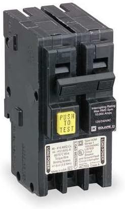 SCHNEIDER ELECTRIC 120/240-Volt 25-Amp HOM225GFI Miniature Circuit Breaker 120/240V 25A