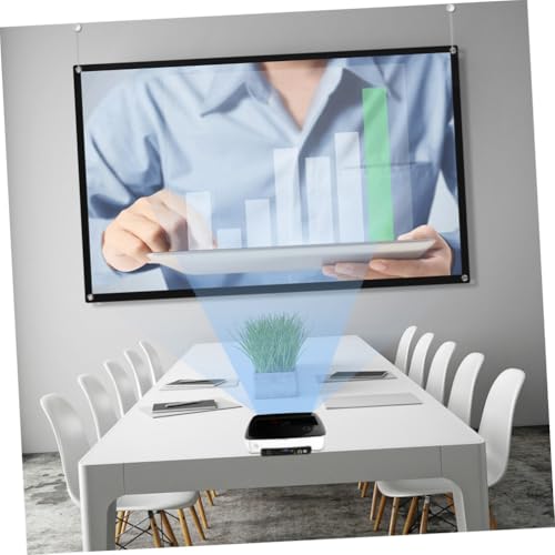 Pantalla de proyección Angoily de poliéster, el protector textil plegable para interiores 6