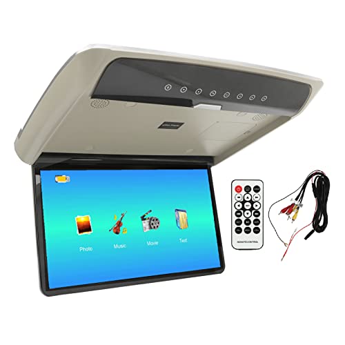 Reprodutor MP5 Dobrável, Monitor Montado No Teto do Carro, 16 Tiras de LED Coloridas, Interface Mult